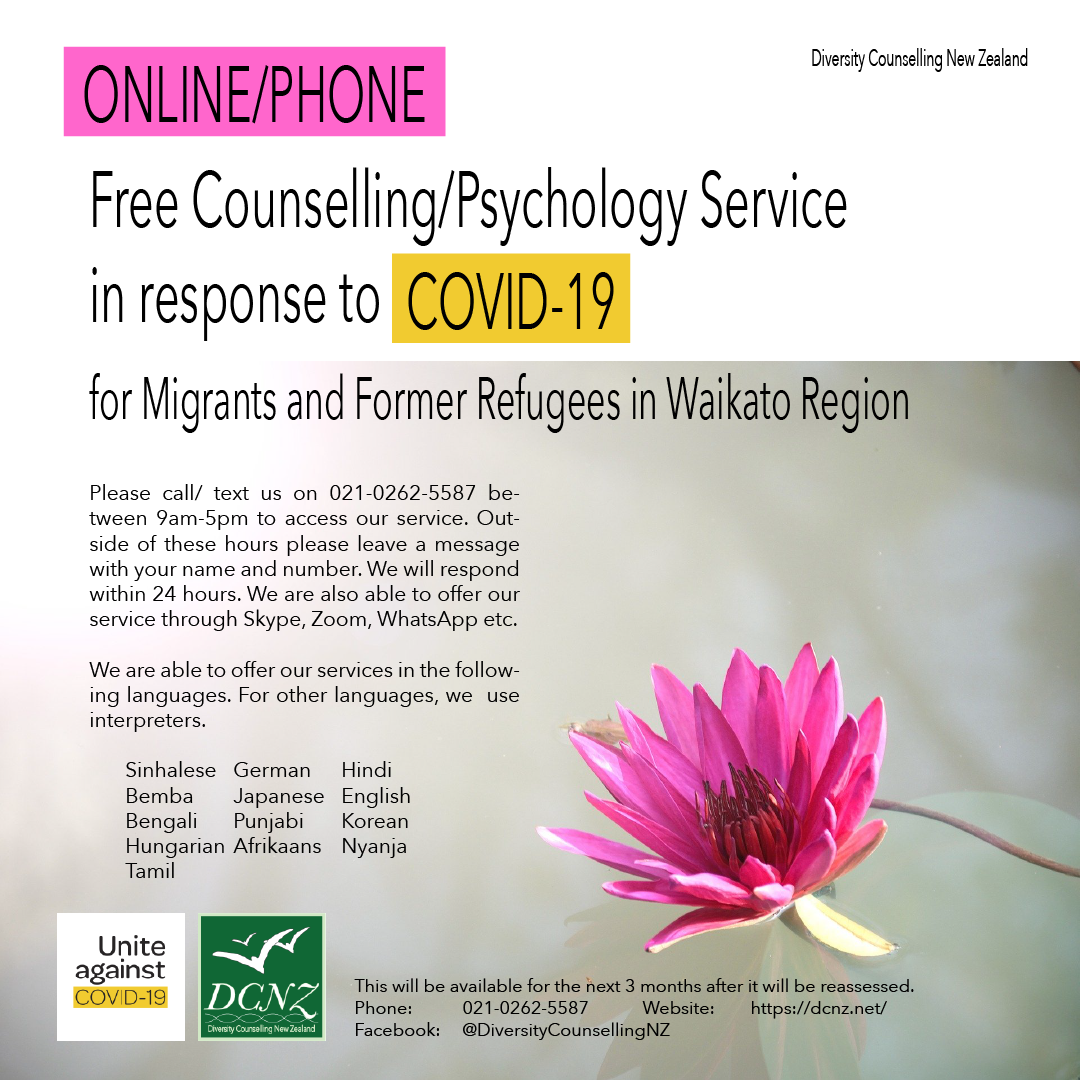 DCNZ COVID19 Free Counselling